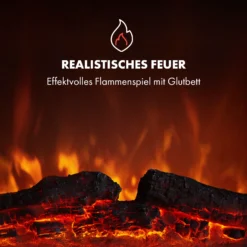 Alpbach Snow Elektrischer Kamin 1800W 2 Heizstufen 65 Cm Weißer Rahmen -Innovation Home Appliances Store 10035315 de 0007 logo