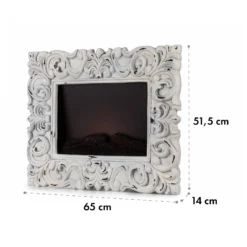 Alpbach Snow Elektrischer Kamin 1800W 2 Heizstufen 65 Cm Weißer Rahmen -Innovation Home Appliances Store 10035315 yy 0008 logo Klarstein Alpbach Snow Elektrischer Kamin weiss