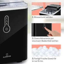 Chillout Eiswürfelmaschine Bulleteis 12kg/24h Wassertank: 1,5 L -Innovation Home Appliances Store 10035320 de 0004 usp