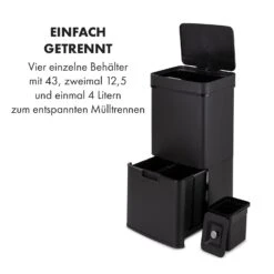Royal Trash Matte Black Sensor-Mülleimer 72 Liter Edelstahl 13 Royal Trash Matte Black Sensor-Mülleimer 72 Liter Edelstahl -Innovation Home Appliances Store 10035365 de 0003 logo