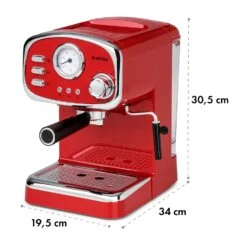 Espressionata Gusto Espressomaschine 1100W 15 Bar Druck 17 Espressionata Gusto Espressomaschine 1100W 15 Bar Druck -Innovation Home Appliances Store 10035376 yy 0009 logo Klarstein Espressionata Gusto Espressomaschine rot
