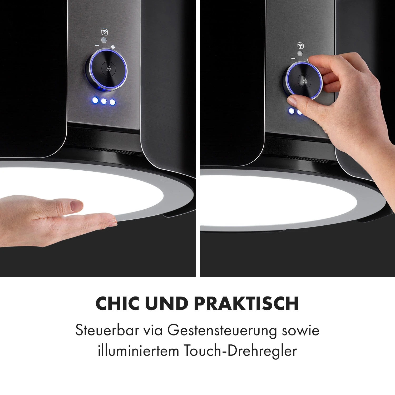 Skyfall Smart Inselabzugshaube Ø45cm Umluft 402m³/h LED 4 Skyfall Smart Inselabzugshaube Ø45cm Umluft 402m³/h LED – Bild 4