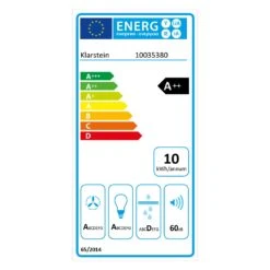 Eleonora 60 Dunstabzugshaube 426 M³/h Touch-Panel Ambiente-Licht 17 Eleonora 60 Dunstabzugshaube 426 M³/h Touch-Panel Ambiente-Licht -Innovation Home Appliances Store 10035380 energy label