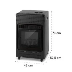 Andora Flame Gasheizofen Gasheizer Feuerschein Bis 3,4kW -Innovation Home Appliances Store 10035407 yy 0008 logo Blumfeldt Andora Flame Gasheizer schwarz