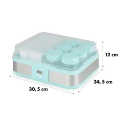Gaia Greek Joghurt-Maker 1,26 L 6 Gläser Inkl. Sieb-Box -Innovation Home Appliances Store 10035435 yy 0008 logo Klarstein Gaia Greek Joghurtmaker mint