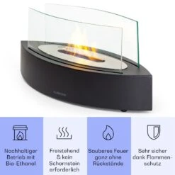 Phantasma Curve Ethanol-Kamin Rauch- & Geruchlos Edelstahl-Brenner Sicherheitsglas 9 Phantasma Curve Ethanol-Kamin Rauch- & Geruchlos Edelstahl-Brenner Sicherheitsglas -Innovation Home Appliances Store 10035457 de 0003 usp