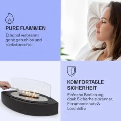 Phantasma Curve Ethanol-Kamin Rauch- & Geruchlos Edelstahl-Brenner Sicherheitsglas 12 Phantasma Curve Ethanol-Kamin Rauch- & Geruchlos Edelstahl-Brenner Sicherheitsglas -Innovation Home Appliances Store 10035457 de 0006 usp
