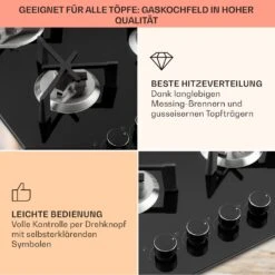 Trifecta 4 Gaskochfeld 4-flammig Triangle-Brenner Glaskeramik 12 Trifecta 4 Gaskochfeld 4-flammig Triangle-Brenner Glaskeramik -Innovation Home Appliances Store 10035469 de 0004 usp
