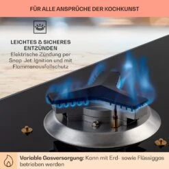 Trifecta 5 Gaskochfeld 5-flammig Triangle-Brenner Glaskeramik 13 Trifecta 5 Gaskochfeld 5-flammig Triangle-Brenner Glaskeramik -Innovation Home Appliances Store 10035470 de 0005 usp