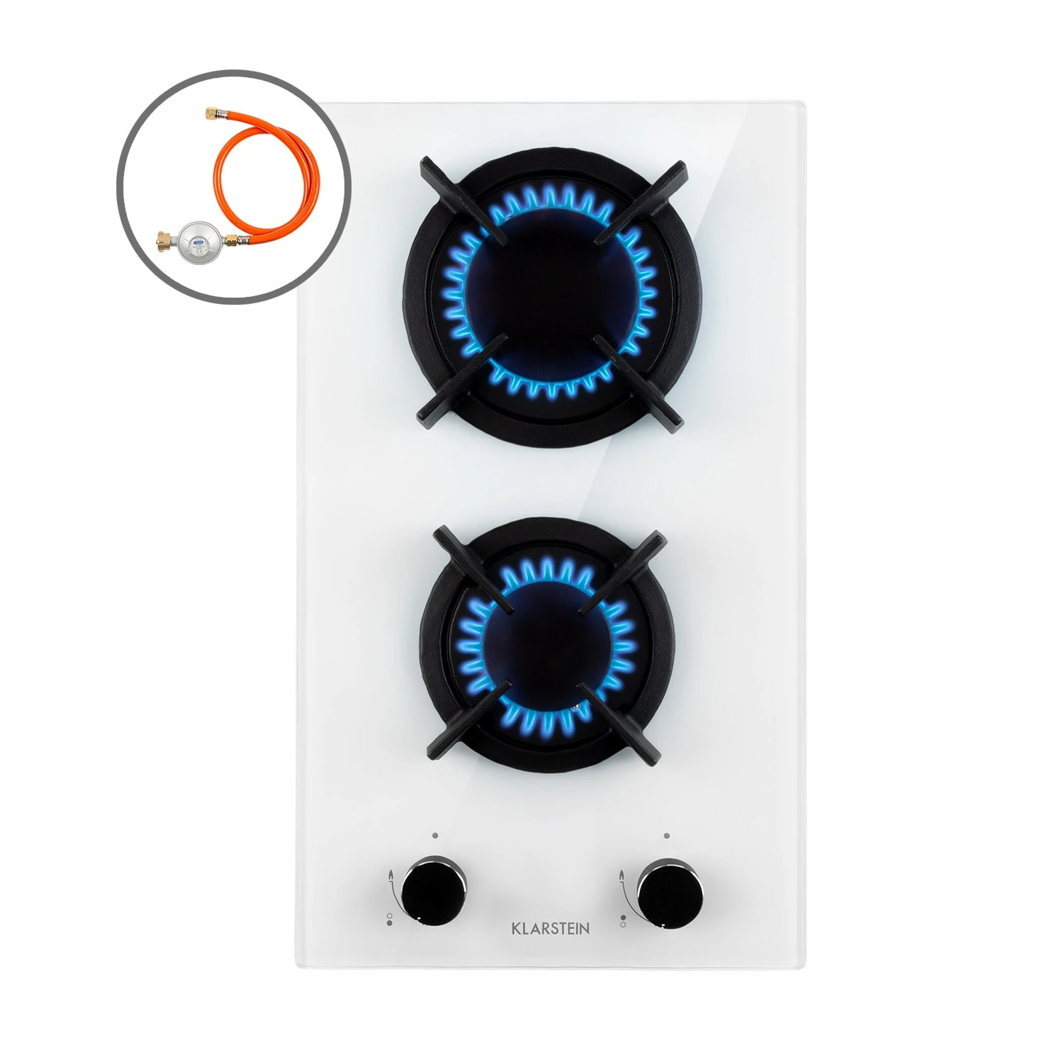 Goldflame Domino Gaskochfeld 2-flammig Messing-Brenner Glaskeramik 1 Goldflame Domino Gaskochfeld 2-flammig Messing-Brenner Glaskeramik