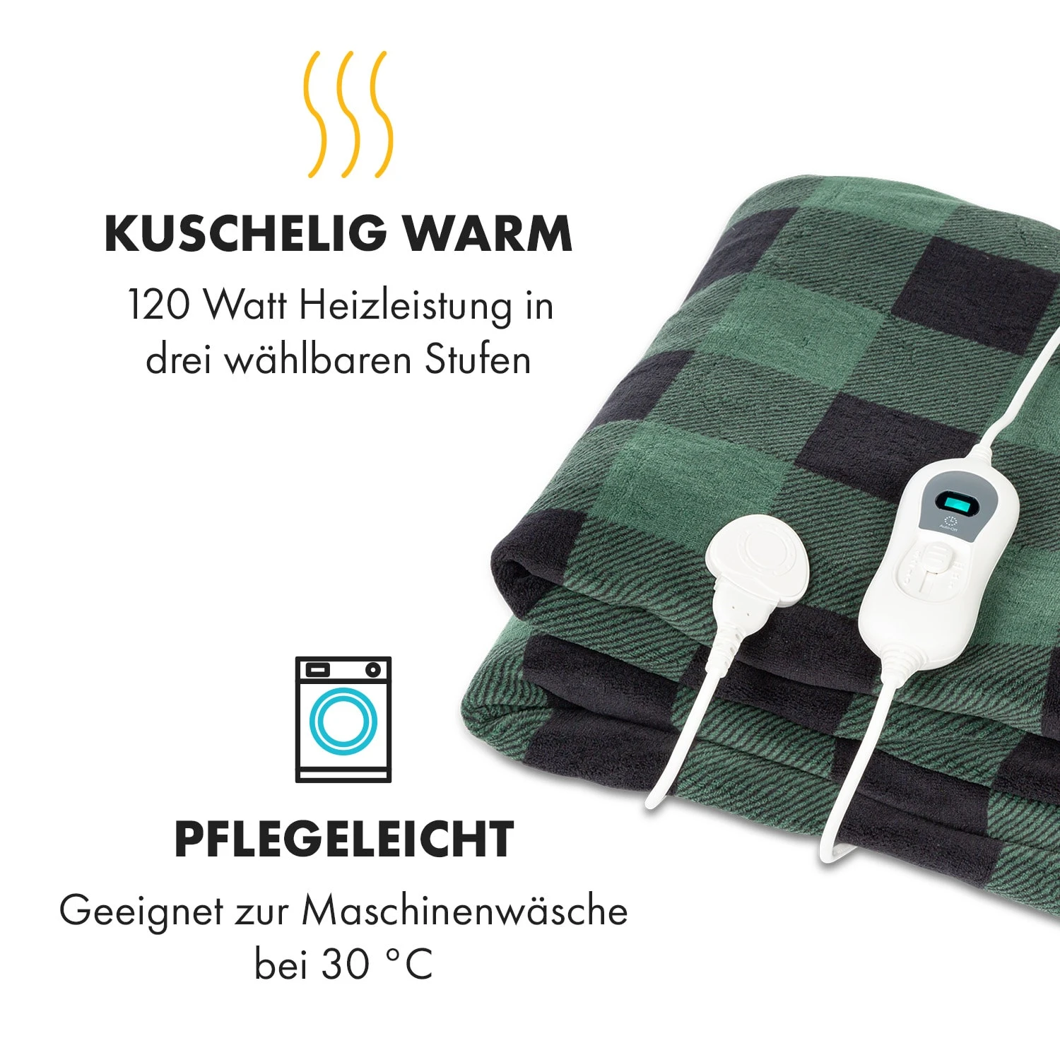 Dr. Watson XXL Heizdecke 3 Stufen Waschbar 200x180cm Mikroplüsch 3 Dr. Watson XXL Heizdecke 3 Stufen Waschbar 200x180cm Mikroplüsch – Bild 3