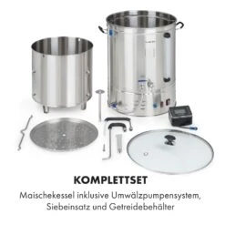 Brauheld Pro Maischekessel 3300W 70L 30-100°C Umwälzpumpe Edelstahl -Innovation Home Appliances Store 10035516 de 0008 logo