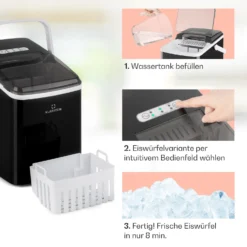 Arctic Porter Eiswürfelmaschine Bullet-Eis 12kg/24h Edelstahl -Innovation Home Appliances Store 10035553 de 0004 usp