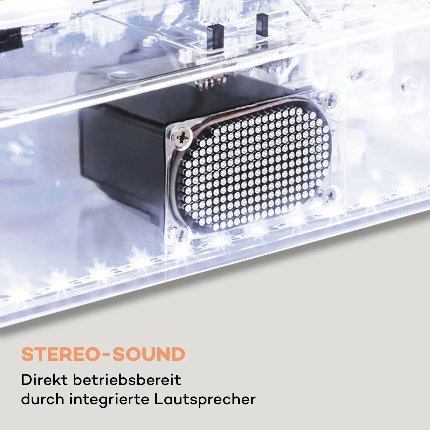 ClearTech Plattenspieler 33/45/78 U/min Bluetooth Stereolautsprecher 6 ClearTech Plattenspieler 33/45/78 U/min Bluetooth Stereolautsprecher – Bild 6