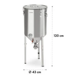 Gärkeller Pro XL Fermentierkessel 60 Liter Ablassventil 304-Edelstahl -Innovation Home Appliances Store 10035622 yy 0010 logo Klarstein Conical Fermenter 60L