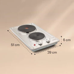 Appetito Domino Elektrokochfeld 2 Platten 3000 Watt Edelstahl -Innovation Home Appliances Store 10035700 yy 0007 logo