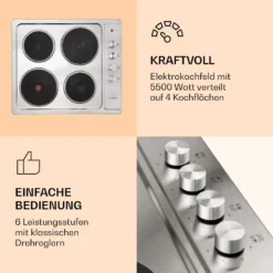 Appetito 4 Elektrokochfeld 4 Platten 6 Stufen 5500 Watt Edelstahl -Innovation Home Appliances Store 10035702 de 0003 logo
