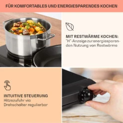 Cookbuddy Doppel-Kochfeld 2400W 5 Leistungsstufen Glaskeramik -Innovation Home Appliances Store 10035705 de 0004 usp