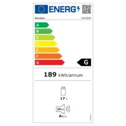 Bellevin 6 Uno Weinkühlschrank 17 Liter 11-18 °C SingleZone LED -Innovation Home Appliances Store 10035858 energy label