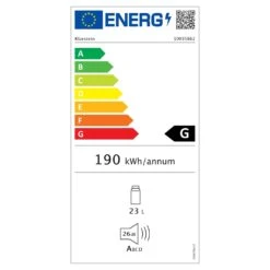 Bellevin 8 Uno Weinkühlschrank 23 Liter 11-18 °C LED Touch SingleZone -Innovation Home Appliances Store 10035862 energy label