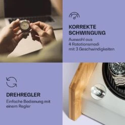 Garonne 2 Uhrenbeweger 1 Drehteller 2 Uhren 3 Speeds 4 Modi Bambus -Innovation Home Appliances Store 10036041 de 0003 logo