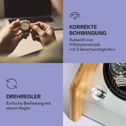 Garonne 6 Uhrenbeweger 6 Uhren 3 Geschwindigkeiten 4 Modi Bambus -Innovation Home Appliances Store 10036043 de 0003 logo