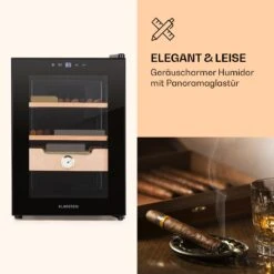 Klarstein El Presidente 37 Zigarren-Humidor 37L 2 Einschübe 1 Fach Zedernholz -Innovation Home Appliances Store 10036101 de 0003 logo