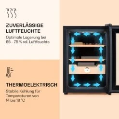 Klarstein El Presidente 37 Zigarren-Humidor 37L 2 Einschübe 1 Fach Zedernholz -Innovation Home Appliances Store 10036101 de 0004 logo