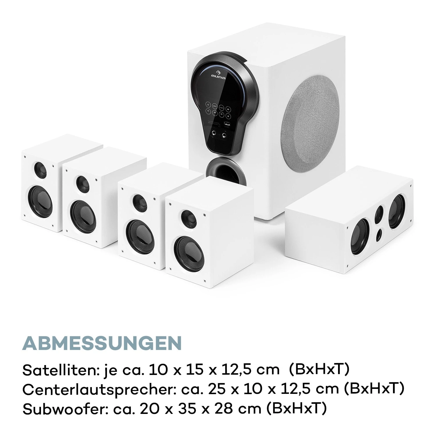 Areal 525 DG 5.1-Surround-System 125W RMS Opt-In BT USB SD AUX Fernbedienung 8 Areal 525 DG 5.1-Surround-System 125W RMS Opt-In BT USB SD AUX Fernbedienung – Bild 8