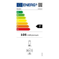 CoolArt 79L Kühl-Gefrier-Kombination EEK F Gefrierfach 9l Designtür 13 CoolArt 79L Kühl-Gefrier-Kombination EEK F Gefrierfach 9l Designtür -Innovation Home Appliances Store 10036182 energy label