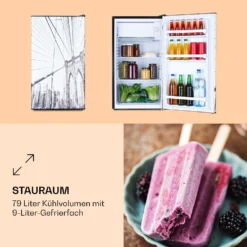 CoolArt 79L Kühl-Gefrier-Kombination EEK F Gefrierfach 9l Designtür -Innovation Home Appliances Store 10036184 de 0003 logo