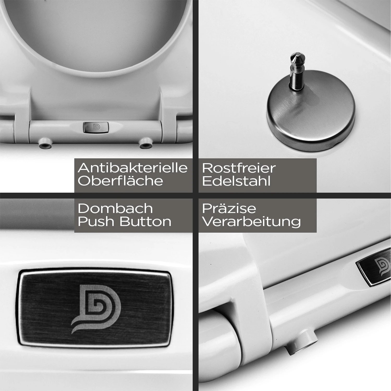 Lamera Toilettendeckel Eckige Form Absenkautomatik Antibakteriell 5 Lamera Toilettendeckel Eckige Form Absenkautomatik Antibakteriell – Bild 5