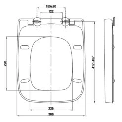 Lamera Toilettendeckel Eckige Form Absenkautomatik Antibakteriell 15 Lamera Toilettendeckel Eckige Form Absenkautomatik Antibakteriell -Innovation Home Appliances Store 10036245 yy 0008 logo