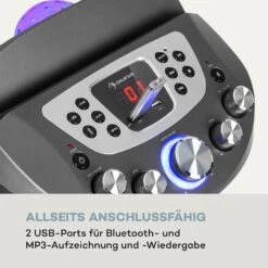 KaraBig LightUp MKII Karaokeanlage BT 2xMikro Multicolor 2xUSB 40W RMS 480W Peak 15 KaraBig LightUp MKII Karaokeanlage BT 2xMikro Multicolor 2xUSB 40W RMS 480W Peak -Innovation Home Appliances Store 10036272 de 0005 logo