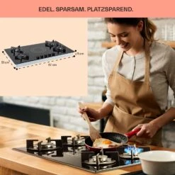 MultiChef 5 Kombi-Gaskochfeld Gas/Glaskeramik 5 Zonen -Innovation Home Appliances Store 10036338 de 0006 usp