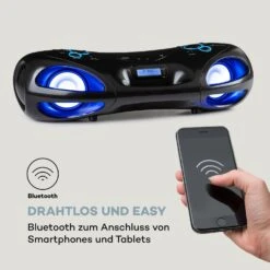 Spacewoofer DAB Boombox CD-Player DAB+ UKW Bluetooth Fernbedienung LED -Innovation Home Appliances Store 10036341 de 0005 logo