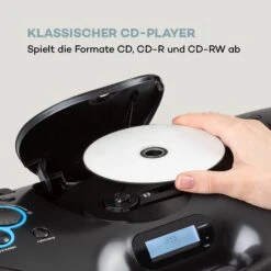 Spacewoofer DAB Boombox CD-Player DAB+ UKW Bluetooth Fernbedienung LED -Innovation Home Appliances Store 10036341 de 0008 logo