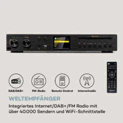 Black Star CD-HiFi-Receiver Verstärker Internet/DAB+/FM-Radio CD-Player WiFi -Innovation Home Appliances Store 10036445 de 0003 logo