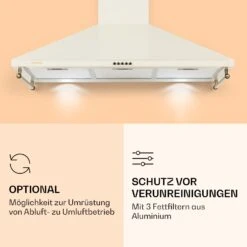 Victoria 90 Dunstabzugshaube 90cm Retro-Design 644,5m³/h 2 LED-Lampen -Innovation Home Appliances Store 10036450 de 0005 logo