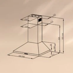 Victoria 90 Dunstabzugshaube 90cm Retro-Design 644,5m³/h 2 LED-Lampen -Innovation Home Appliances Store 10036450 yy 0006 logo