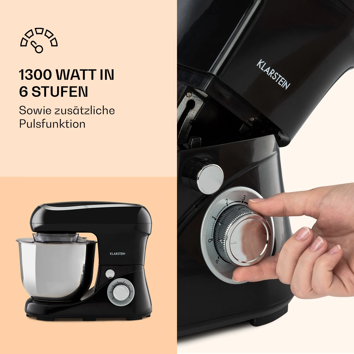 Bella Pico 2G Küchenmaschine 1300W 1,7PS 6 Stufen 5 Liter 3 Bella Pico 2G Küchenmaschine 1300W 1,7PS 6 Stufen 5 Liter – Bild 3