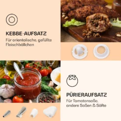 Mighty Mince Elektrischer Fleischwolf 500 - 1361 Watt 3 Lochscheiben -Innovation Home Appliances Store 10036478 de 0004 logo