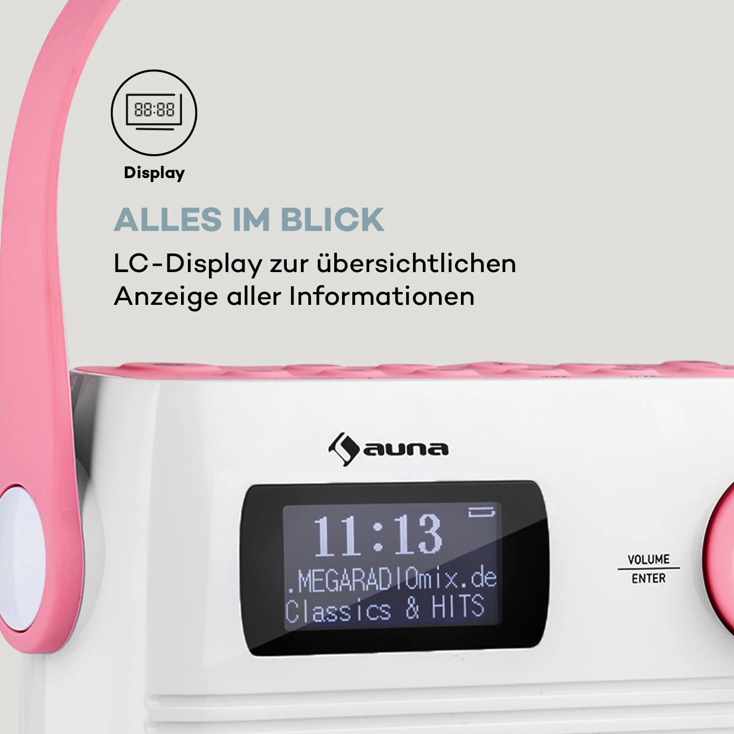 Splash Duschradio BT DAB+/UKW IPX4 USB-Port Kopfhöreranschluss USB-C Akku 5 Splash Duschradio BT DAB+/UKW IPX4 USB-Port Kopfhöreranschluss USB-C Akku – Bild 5