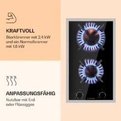 Goldflame Domino Prime Gaskochfeld 2-flammig Messing-Brenner Glaskeramik 10 Goldflame Domino Prime Gaskochfeld 2-flammig Messing-Brenner Glaskeramik -Innovation Home Appliances Store 10037806 de 0004 logo