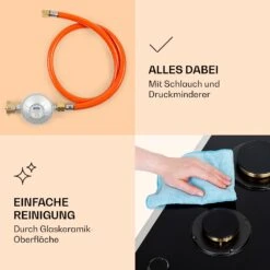 Goldflame Domino Prime Gaskochfeld 2-flammig Messing-Brenner Glaskeramik 12 Goldflame Domino Prime Gaskochfeld 2-flammig Messing-Brenner Glaskeramik -Innovation Home Appliances Store 10037806 de 0006 logo