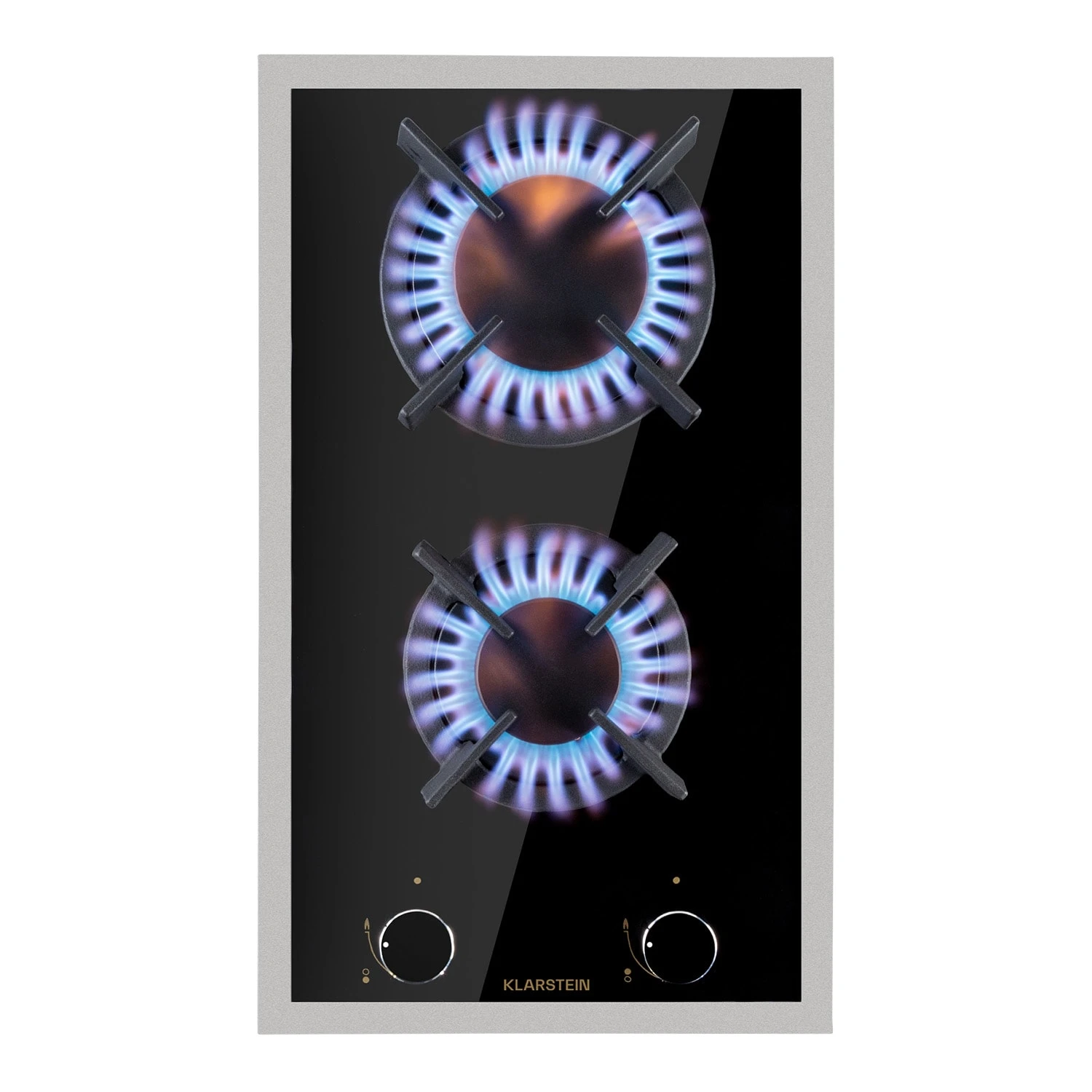 Goldflame Domino Prime Gaskochfeld 2-flammig Messing-Brenner Glaskeramik 1 Goldflame Domino Prime Gaskochfeld 2-flammig Messing-Brenner Glaskeramik