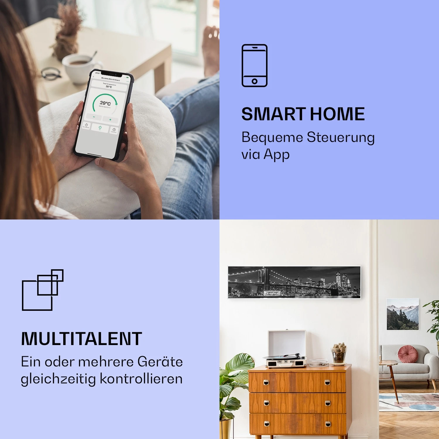 Wonderwall Air Art Smart Infrarotheizung Brücke 120x30cm 350W 2 Wonderwall Air Art Smart Infrarotheizung Brücke 120x30cm 350W – Bild 2