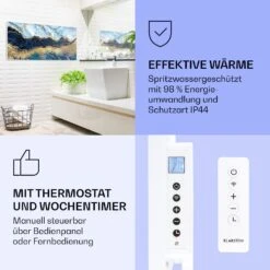 Wonderwall Air Art Smart Infrarotheizung Blauer Marmor 120x60cm 700W -Innovation Home Appliances Store 10037912 de 0004 logo