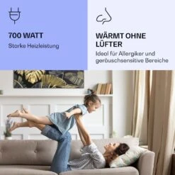 Wonderwall Air Art Smart Infrarotheizung Schwarzes Blatt 120x60cm 700W -Innovation Home Appliances Store 10037921 de 0005 logo