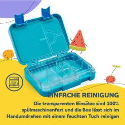 Schmatzfatz Junior Lunchbox 6 Fächer 21,3 X 15 X 4,5 Cm (BxHxT) -Innovation Home Appliances Store 10037944 de 0005 usp